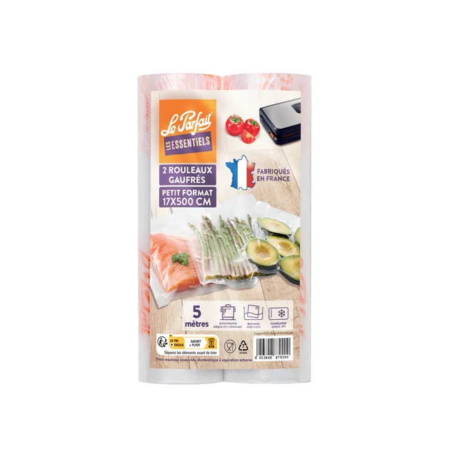 le-parfait-lot-de-2-rouleaux-de-film-microcannel-pour-machine-sous-vide-conserva image 1