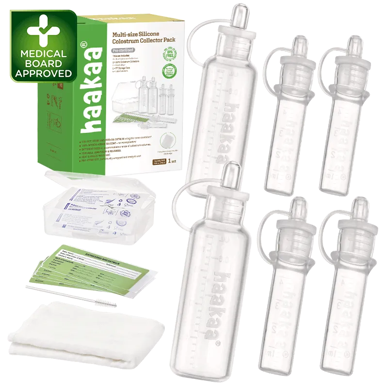collecteur-de-colostrum-en-silicone-haakaa-set-pr-st-rilis image 1