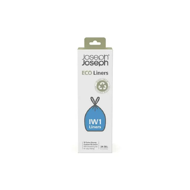 joseph-joseph-iw1-sacs-poubelle-cologiques-recycl-s-24-36-l-20-sacs-gris image 1