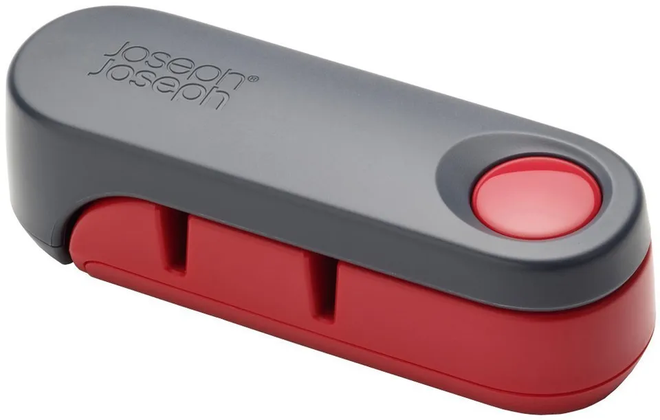 joseph-joseph-rota-aiguiseur-couteaux-pliable-compact-gris-et-rouge image 1