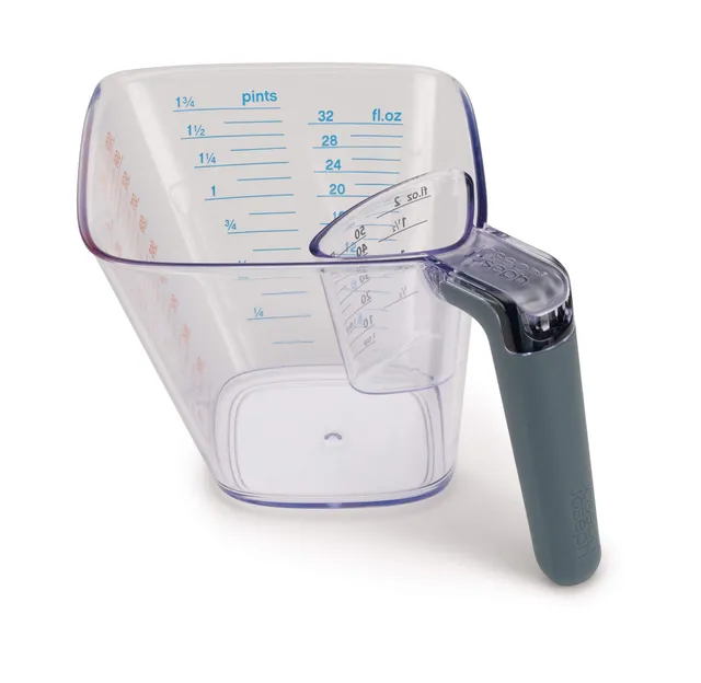 joseph-joseph-align-set-de-2-pichets-doseurs-angulaires-1l-et-50ml-vert image 1