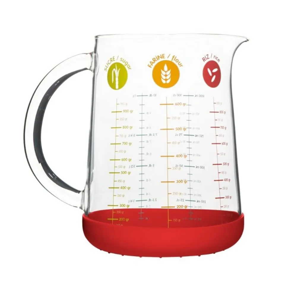 pebbly-verre-mesureur-en-verre-borosilicate-1l-base-silicone-antid-rapante-et-be image 1