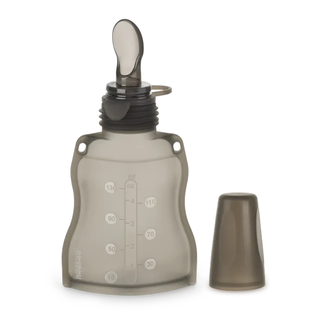 poche-repas-en-silicone-avec-cuill-re-haakaa-130-ml image 1