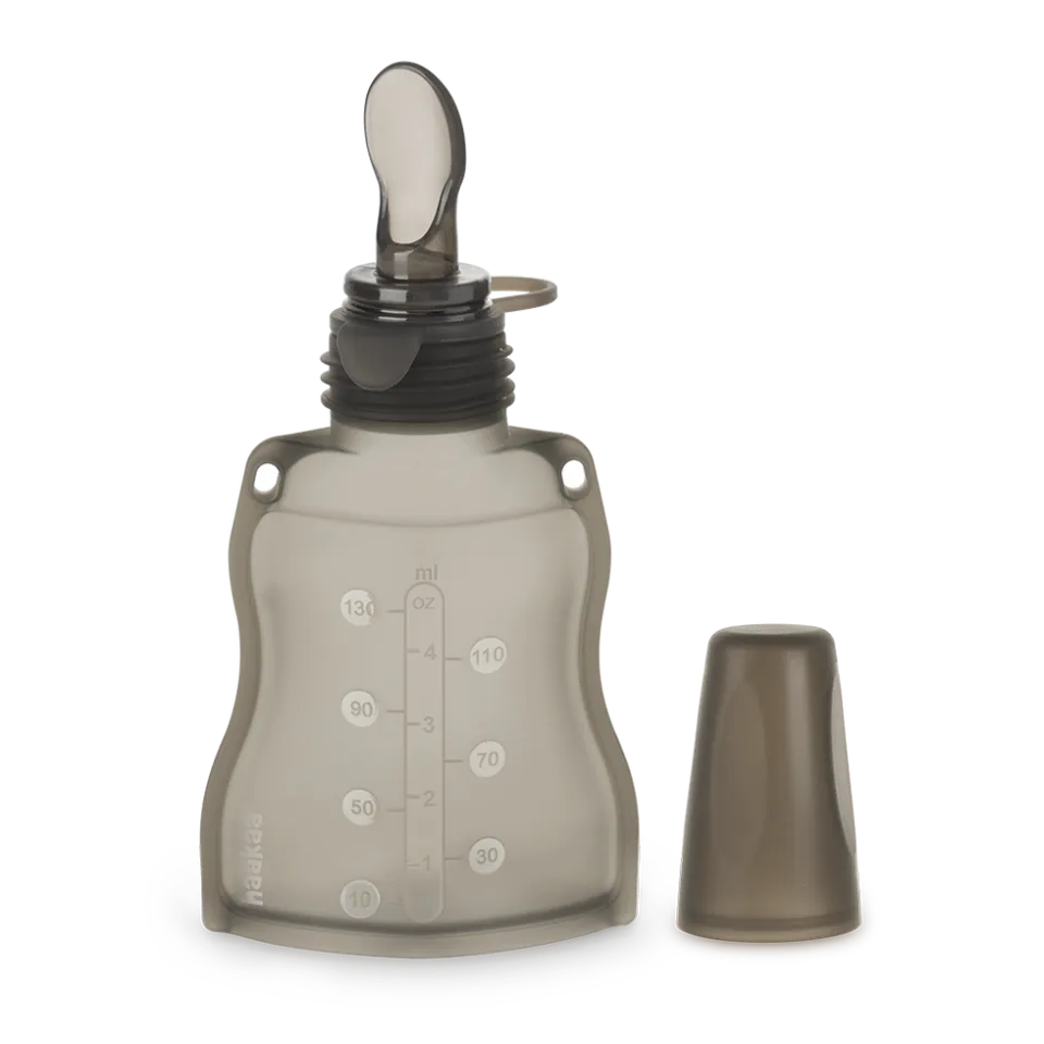poche-repas-en-silicone-avec-cuill-re-haakaa-130-ml image 1