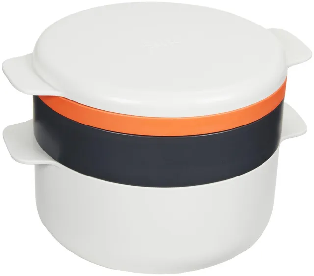 joseph-joseph-m-cuisine-set-de-cuisson-micro-ondes-empilable-4-pi-ces-blanc-oran image 1