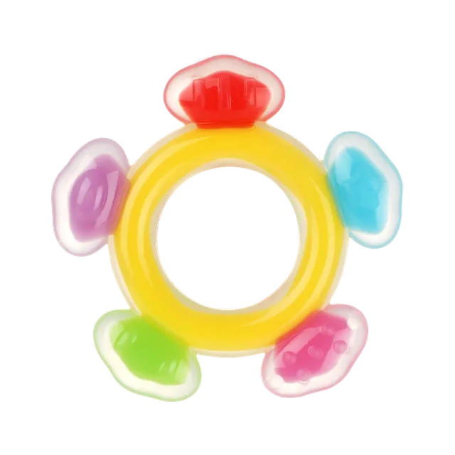 anneau-de-dentition-grande-roue-en-silicone-haakaa image 1
