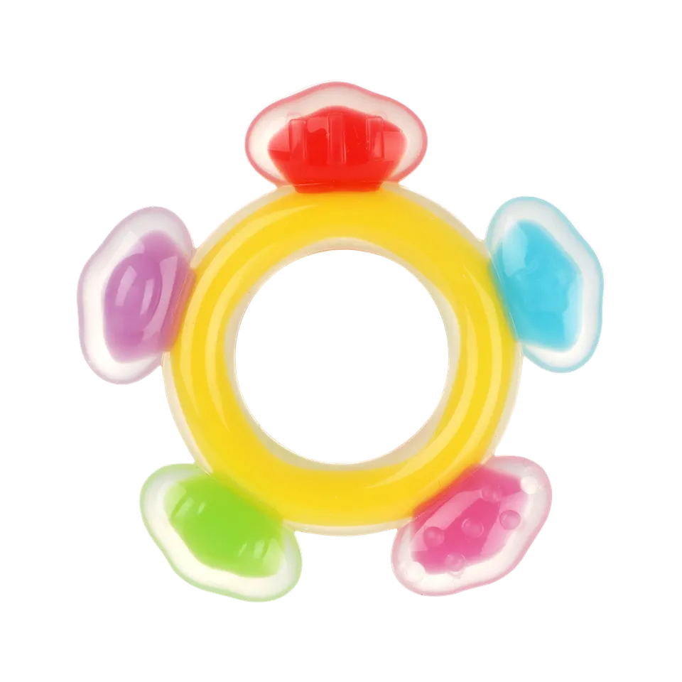 anneau-de-dentition-grande-roue-en-silicone-haakaa image 1