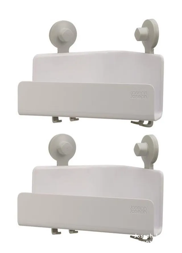 joseph-joseph-easystore-panier-de-douche-d-angle-auto-drainant-lot-de-2-blanc-70 image 1