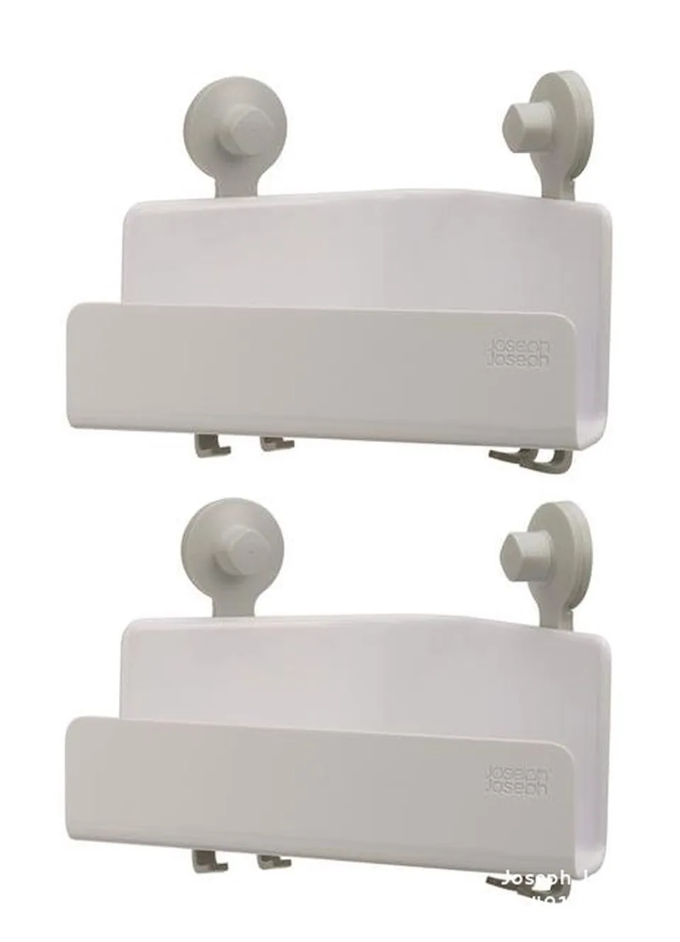 joseph-joseph-easystore-panier-de-douche-d-angle-auto-drainant-lot-de-2-blanc-70 image 1
