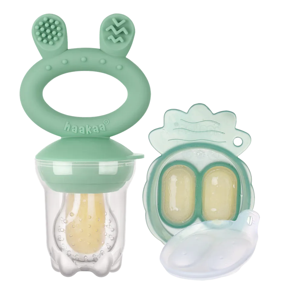 haakaa-t-tine-alimentaire-fresh-food-feeder-mini-combo-avec-plateau-ananas image 1