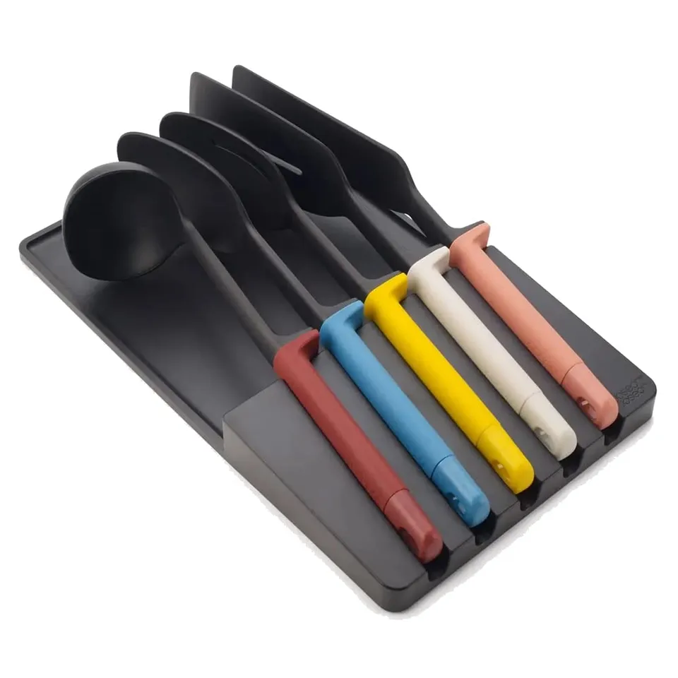 joseph-joseph-elevate-utensils-store-ensemble-de-5-ustensiles-avec-bac-de-rangem image 1