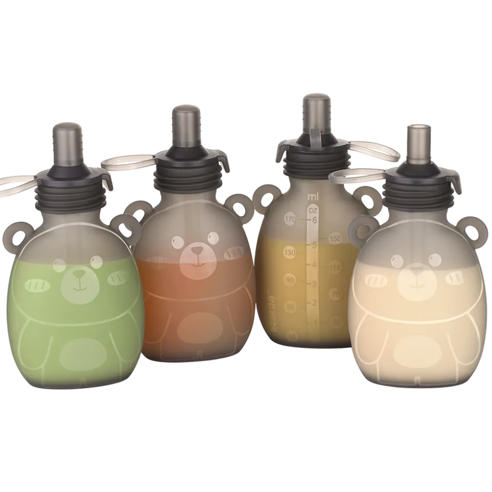 haakaa-happii-bear-pochon-alimentaire-en-silicone image 1