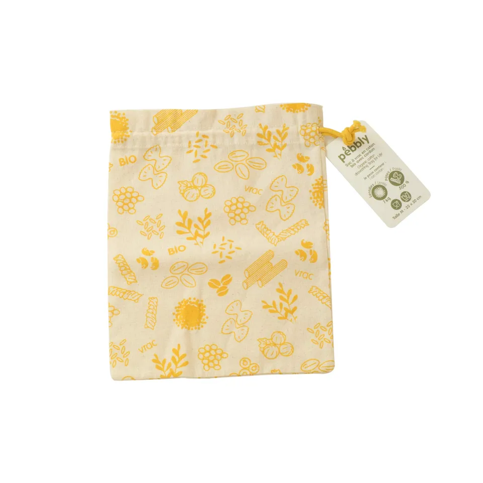 sac-vrac-r-utilisable-pebbly-en-coton-bio-20x25-cm-avec-cordon-de-serrage image 1