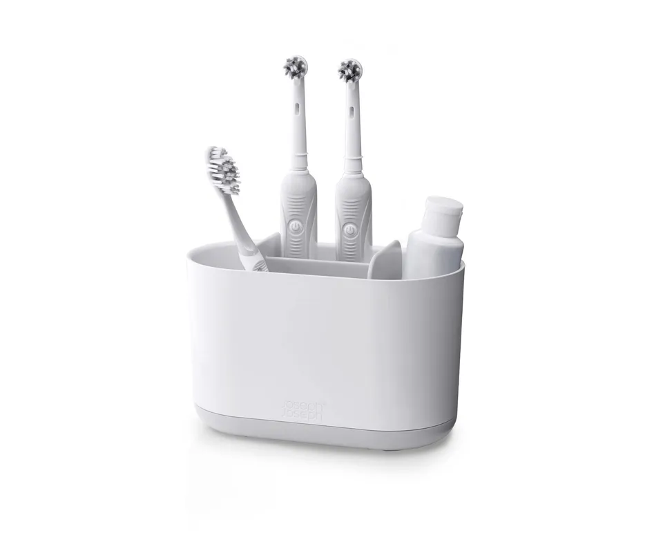 porte-brosse-dents-joseph-joseph-duo-amovible-grand-blanc image 1