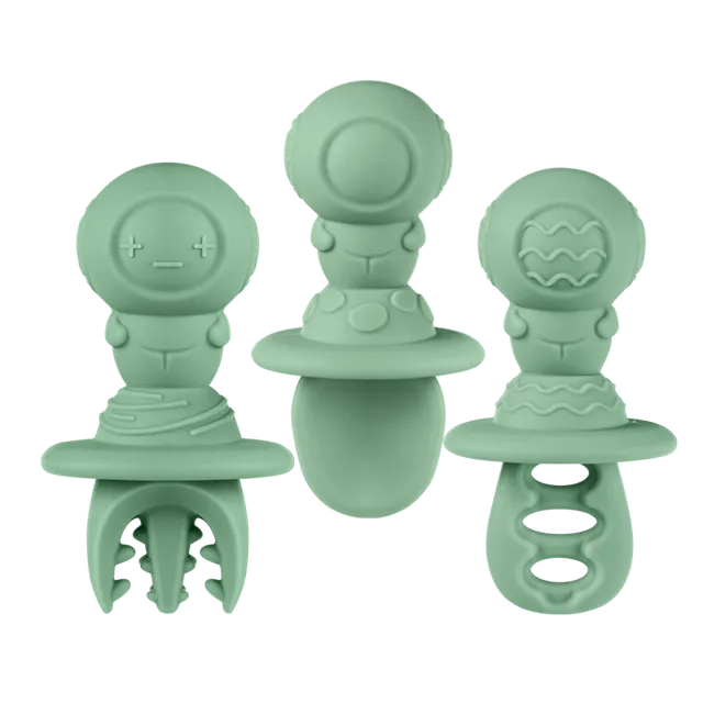 set-de-couverts-en-silicone-astro-haakaa-b-b-cuill-res-et-fourchette-prix-malin image 1