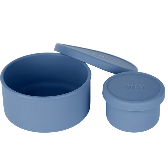 lot-de-2-bo-tes-rondes-en-silicone-haakaa-pour-aliments image 1