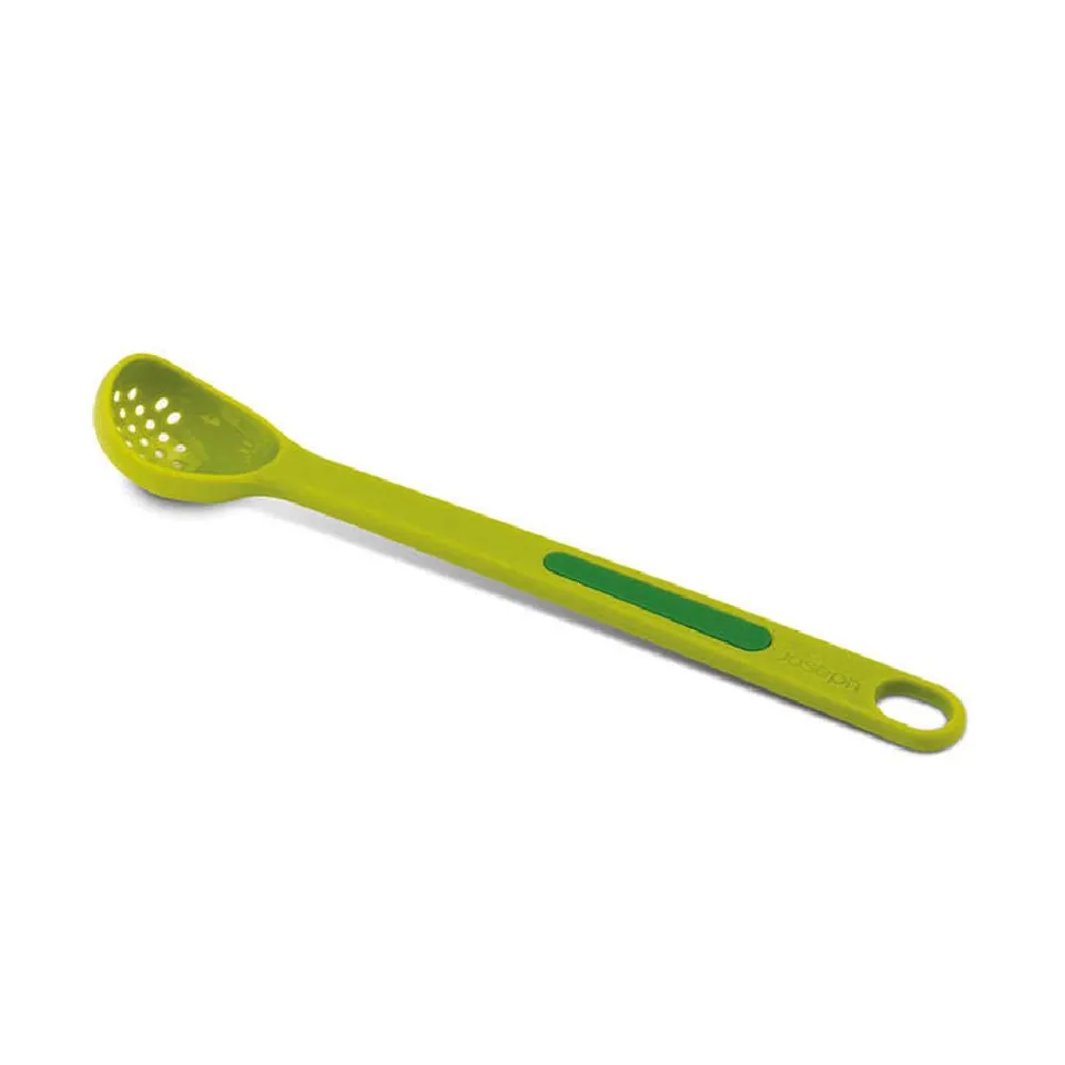 joseph-joseph-scoop-pick-2-en-1-cuill-re-et-fourchette-olive-avec-drainage-vert image 1