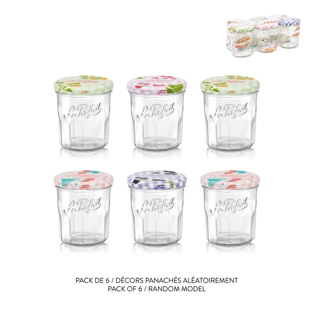 le-parfait-lot-de-6-confituriers-pots-confiture-324ml-ou-385ml image 1