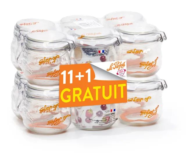 le-parfait-lot-de-12-bocaux-super-0-5-l-11-1-offert image 1