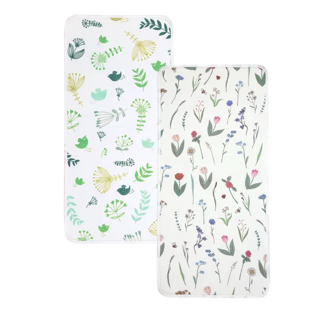 matelas-langer-imperm-able-r-utilisable-haakaa-lot-de-2-motifs-botaniques image 1