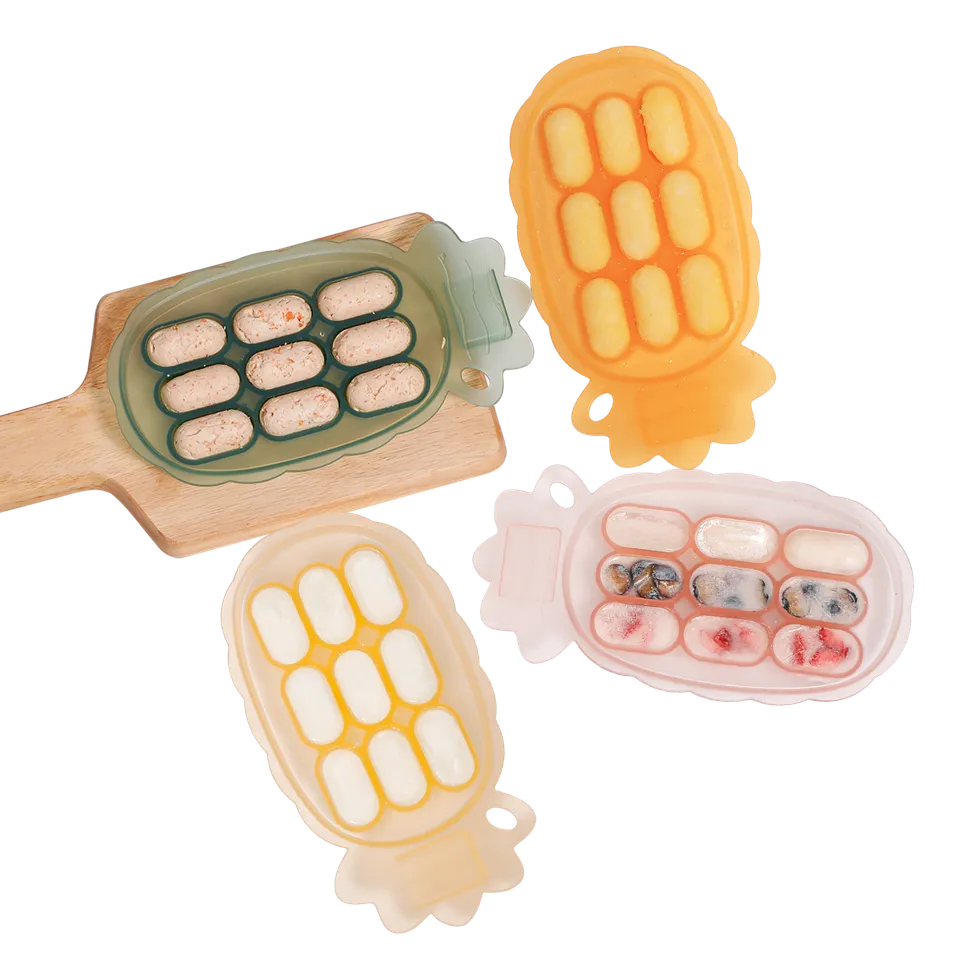haakaa-plateau-pur-e-ananas-en-silicone-avec-fentes-et-tiquettes image 1
