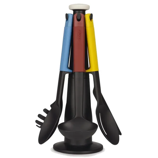 joseph-joseph-elevate-lot-de-6-ustensiles-de-cuisine-en-nylon-avec-porte-ustensi image 1
