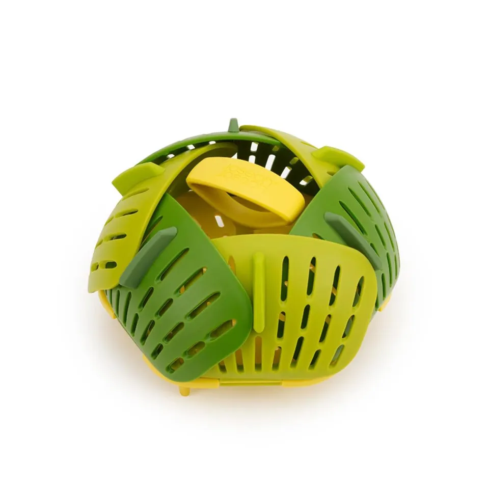 joseph-joseph-bloom-panier-vapeur-pliable-en-acier-inoxydable-avec-pieds-et-aile image 1