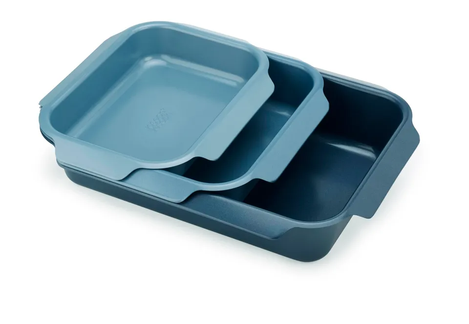 joseph-joseph-nest-lot-de-3-plats-r-tir-antiadh-sifs-acier-au-carbone-bleu image 1