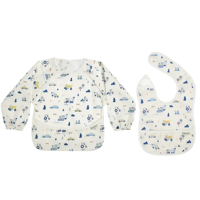 ensemble-bavoir-poncho-haakaa-anti-d-g-ts-avec-manches image 1
