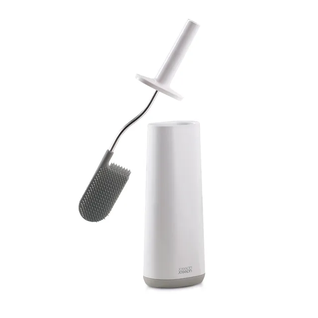joseph-joseph-flex-balayette-wc-avec-t-te-flexible-et-support-blanc-gris image 1