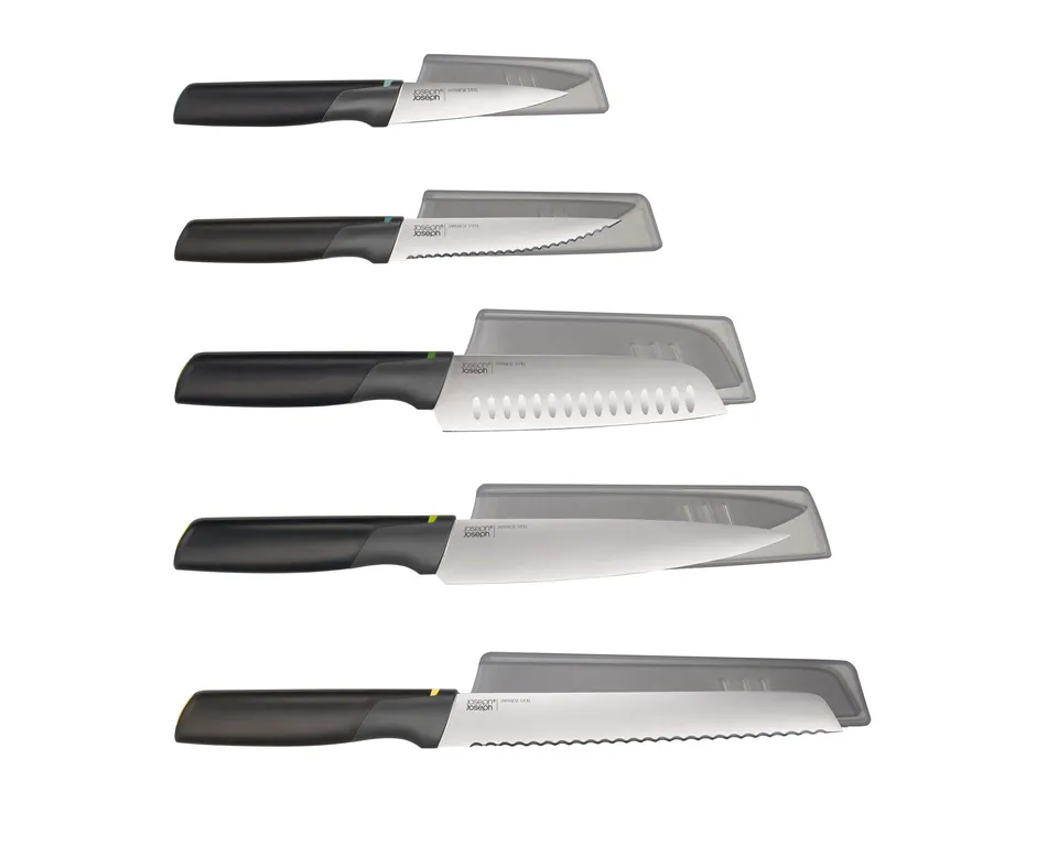 joseph-joseph-duo-ensemble-de-couteaux-de-cuisine-elevate-5-pi-ces-lames-en-acie image 1