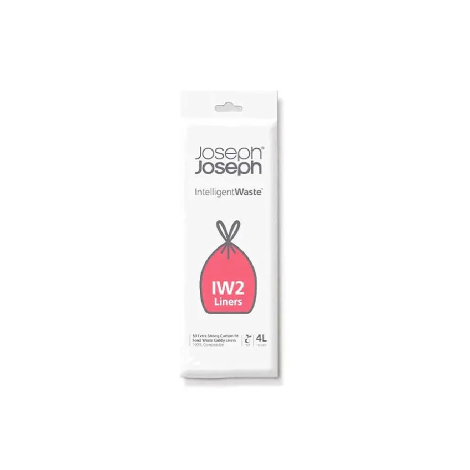 joseph-joseph-sacs-poubelle-compostables-4l-lot-de-50-transparent image 1