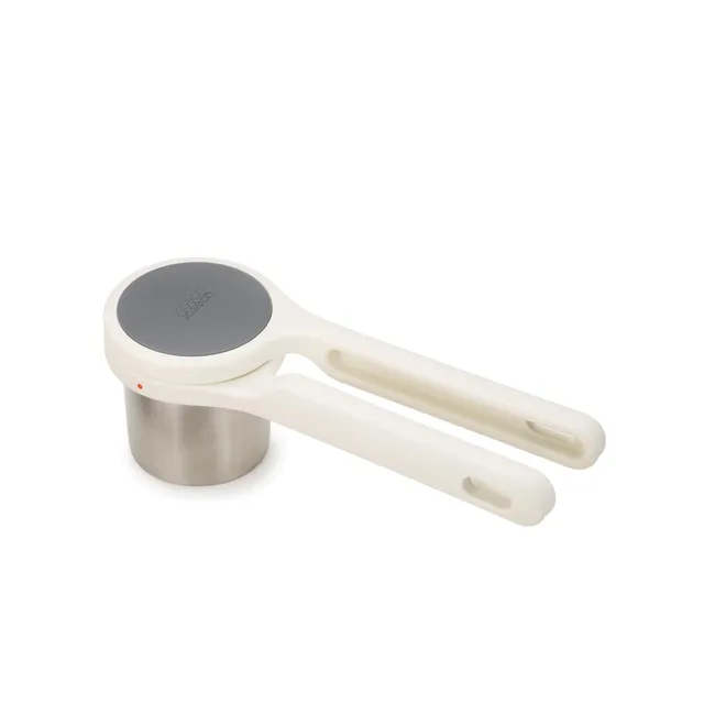 joseph-joseph-helix-presse-pur-e-en-acier-inoxydable-blanc-gris-m-canisme-torsio image 1