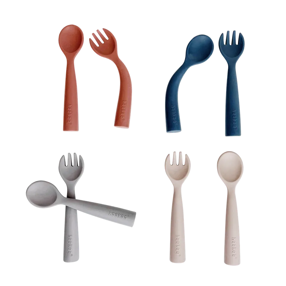 haakaa-set-de-couverts-souples-bendy-en-silicone image 1