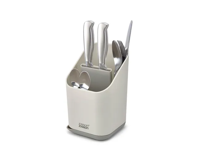 joseph-joseph-duo-gouttoir-couverts-avec-fente-pour-couteaux-gris image 1