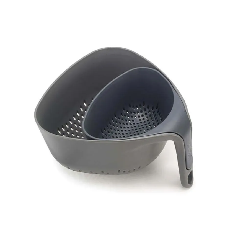 joseph-joseph-nest-lot-de-2-passoires-empilables-gris image 1