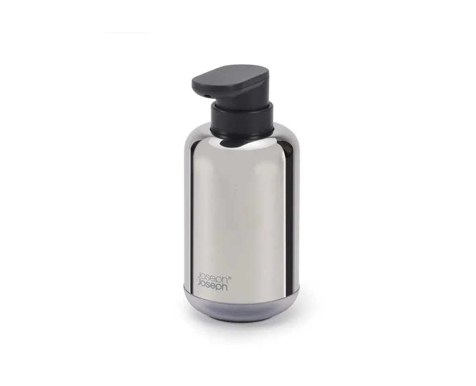 joseph-joseph-easystore-pompe-savon-luxe-en-acier-inoxydable-300-ml-base-antid-r image 1