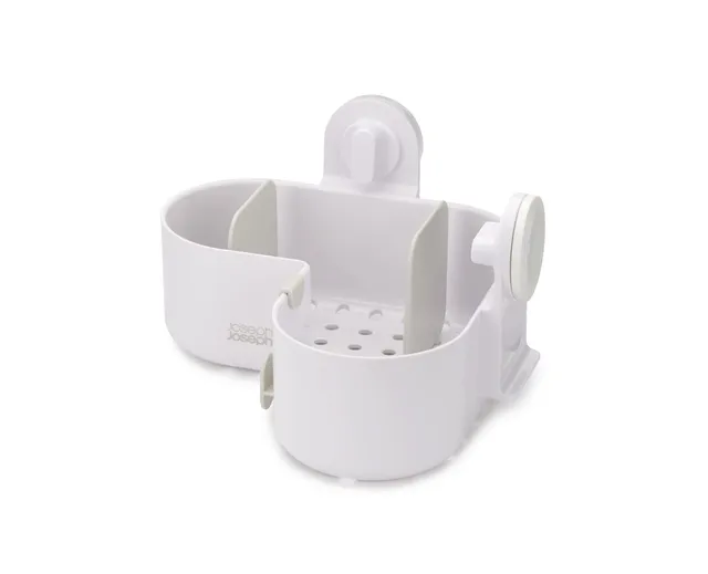 organiseur-de-douche-d-angle-joseph-joseph-duo-avec-ventouses-blanc image 1