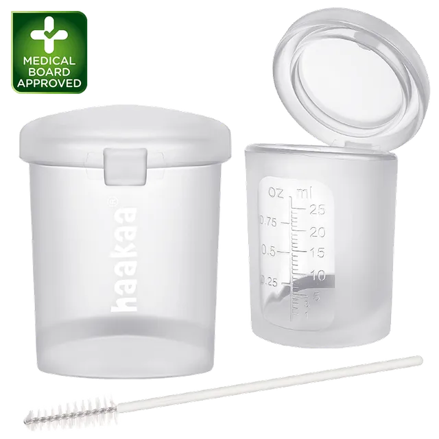 gobelet-doseur-feeding-avec-couvercle-en-silicone-de-colostrum-haakaa-pr-st-rili image 1
