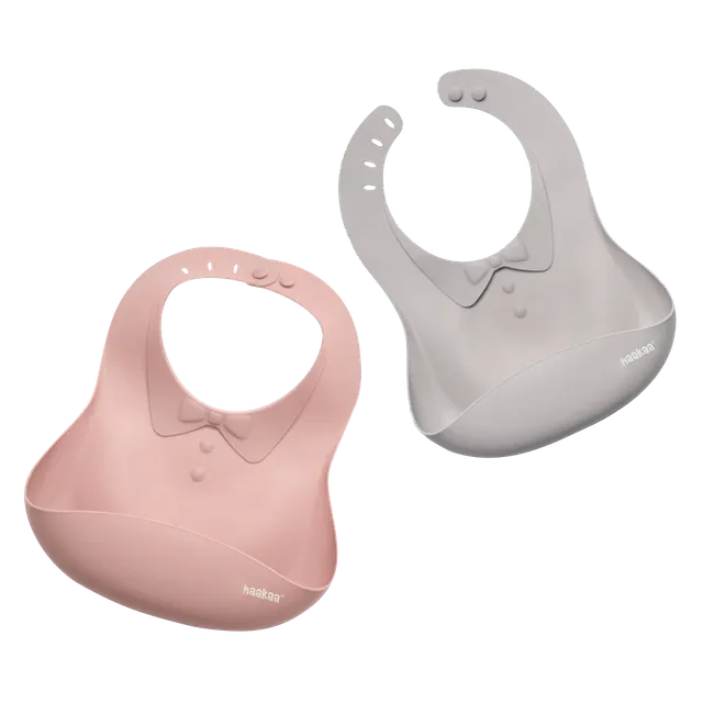 bavoir-en-silicone-haakaa-avec-poche-vert-100-alimentaire-10-eur image 1