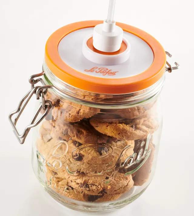 lot-de-2-couvercles-sous-vide-le-parfait-avec-valve-pour-bocaux-et-terrines image 1