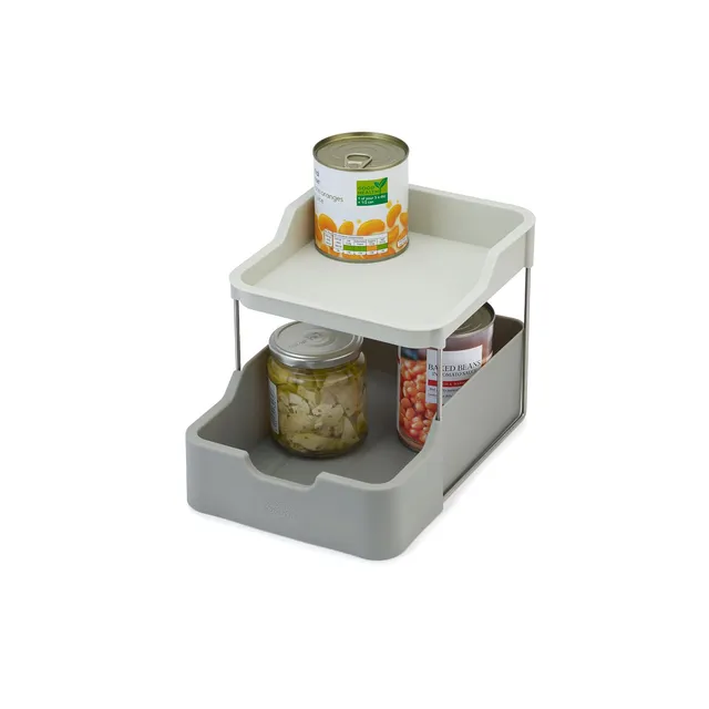 joseph-joseph-duo-organisateur-d-armoire-2-niveaux-avec-tiroir-pour-pices-et-pet image 1