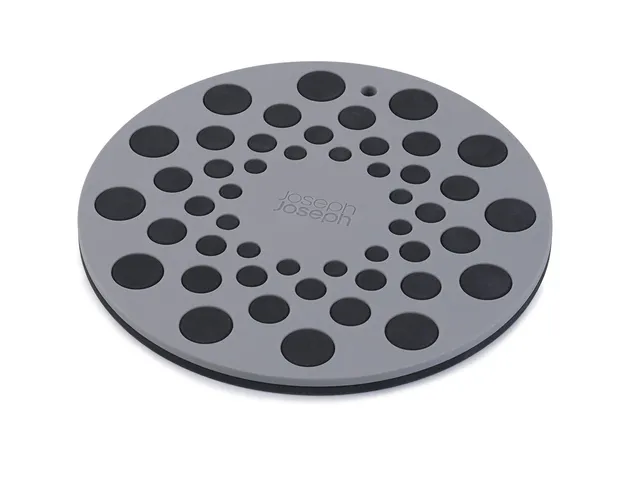 joseph-joseph-spot-on-lot-de-2-dessous-de-plat-en-silicone-noir-et-gris image 1