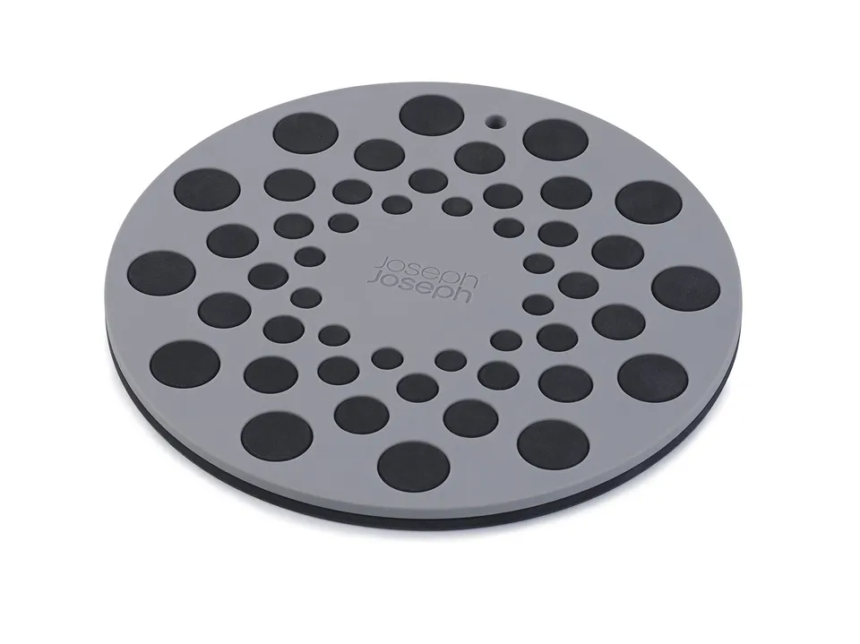 joseph-joseph-spot-on-lot-de-2-dessous-de-plat-en-silicone-noir-et-gris image 1