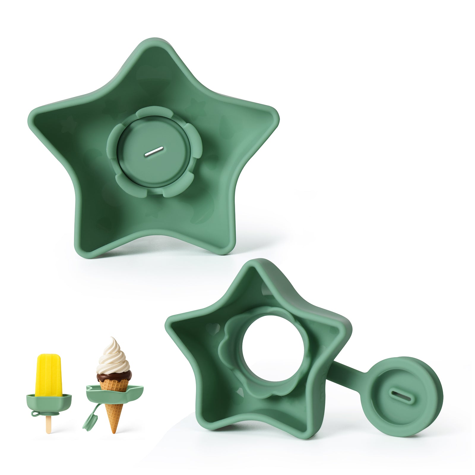 support-toile-pour-glaces-en-silicone-haakaa-combo-2-tailles image 2