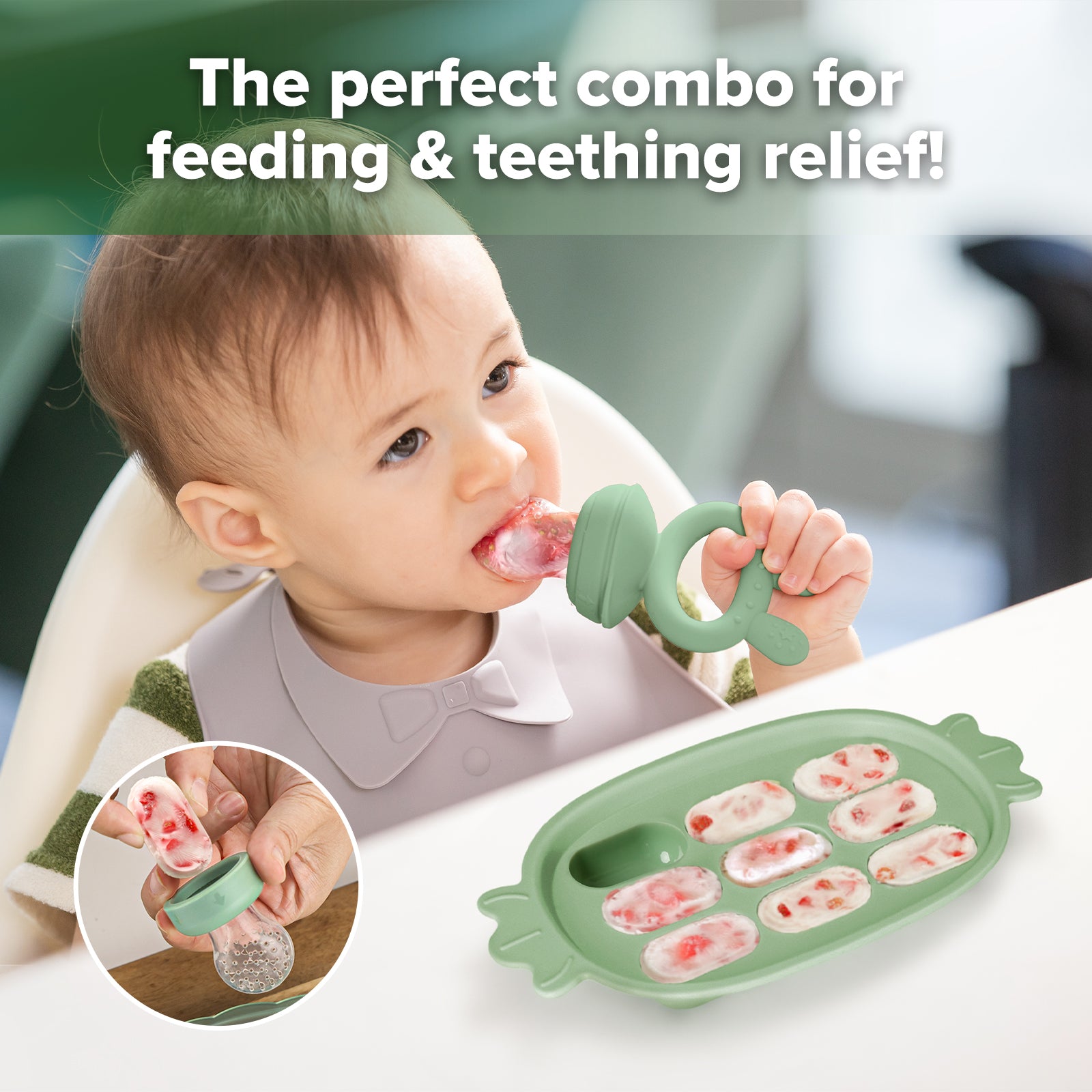 ensemble-t-tine-de-d-gustation-en-silicone-et-plateau-nibble-tray-haakaa image 2