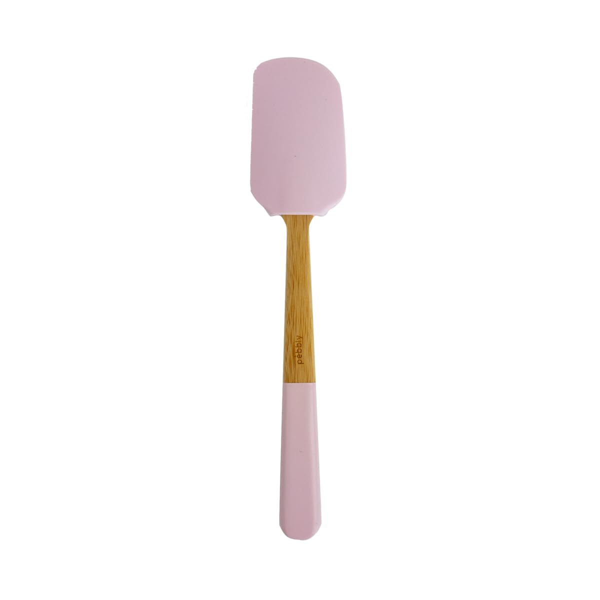 pebbly-spatule-en-silicone-et-bambou-25-cm-rose-poudr image 1