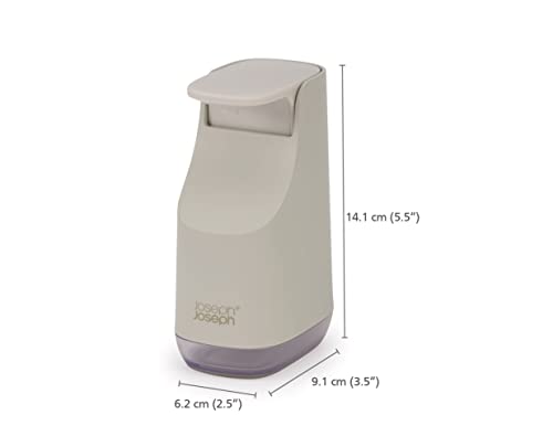 joseph-joseph-distributeur-de-savon-compact-anti-goutte-rechargeable-cru-beige image 8