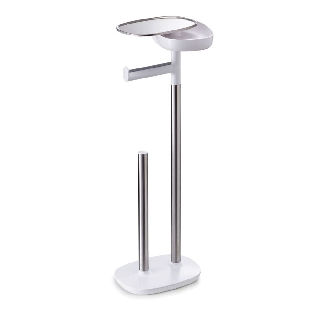 joseph-joseph-easystore-porte-rouleau-de-papier-toilette-sur-pied-inox-avec-tag- image 2