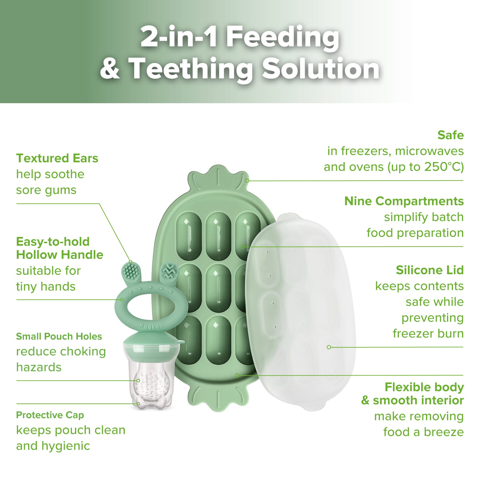 ensemble-t-tine-de-d-gustation-en-silicone-et-plateau-nibble-tray-haakaa image 4